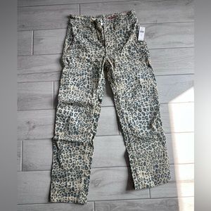 Anthropologie Pilcro leopard print pants size 26